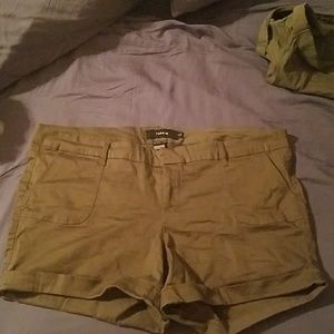 Brown Stretchy Dress shorts Torrid